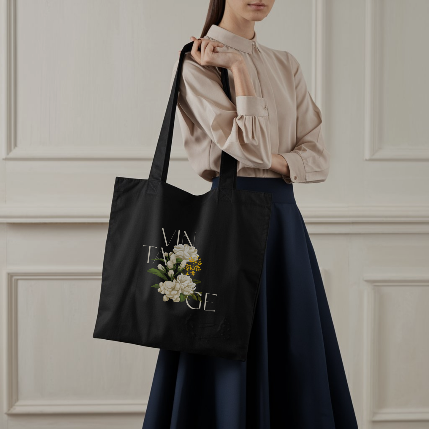 The Vintage Flowers Tote Bag